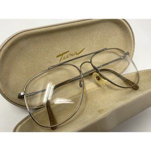 Tura Aviator Flexible Eyeglasses Mod 706 RHO  Silver   Japan 58 [] 16